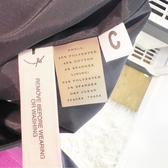 ANN TAYLOR PETITE BLACK PONTE KNIT BUTTON FRONT PENCIL SKIRT WOMENS SZ 2P - Picture 5 of 5